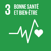 Icône - Objectif de développement durable 3 - Bonne santé et bien-être