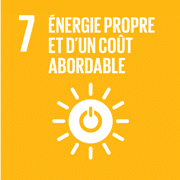 Icône - Objectif de développement durable 7 - Énergie propre et d'un coût abordable