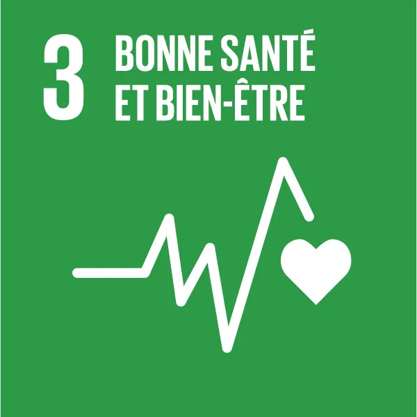 Icône - Objectif de développement durable 3 - Bonne santé et bien être
