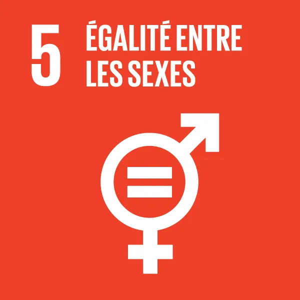 Icône - Objectif de développement durable 5 - Égalité entre les sexes