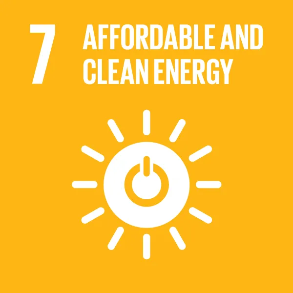 Icon Sustainable Development Goal 7: Affordable and clean energy