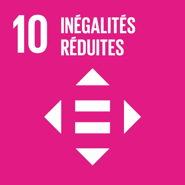 Icône - Objectif de développement durable 10 - Inégalités réduites
